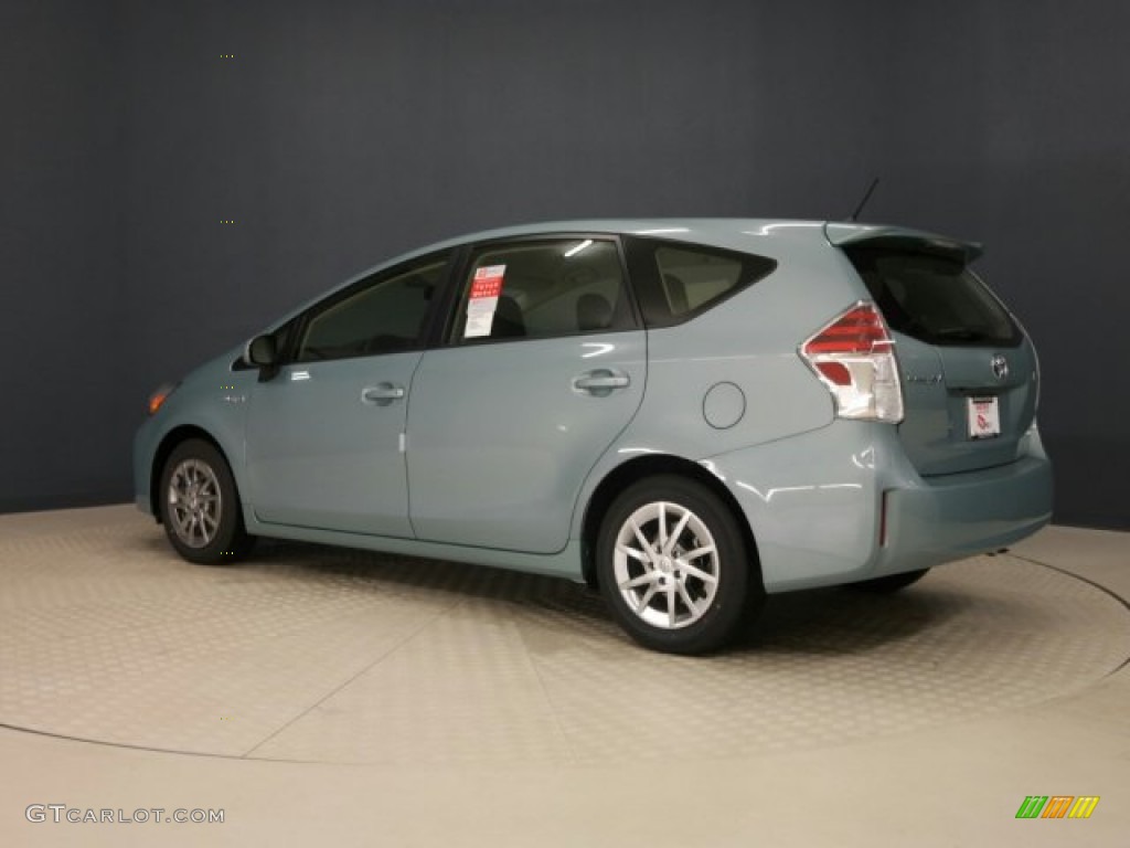 2015 Prius v Two - Sea Glass Pearl / Ash photo #6