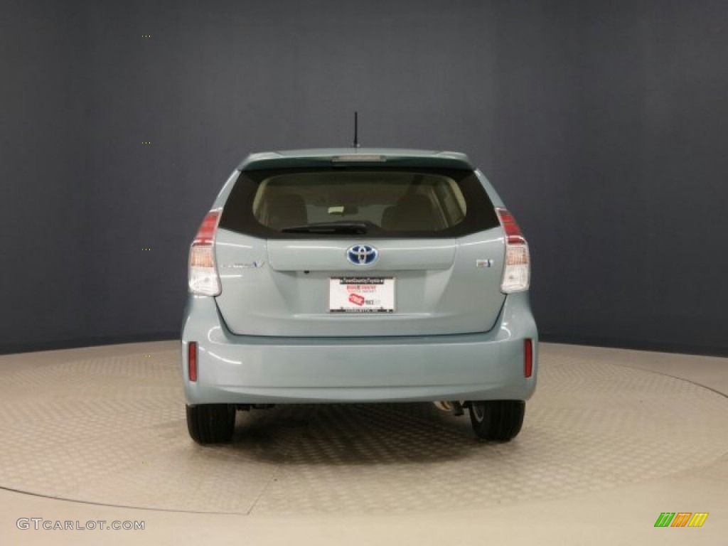2015 Prius v Two - Sea Glass Pearl / Ash photo #7