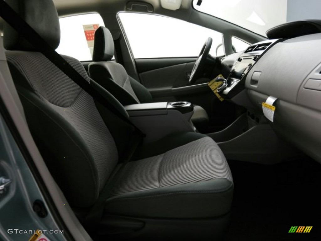2015 Prius v Two - Sea Glass Pearl / Ash photo #14