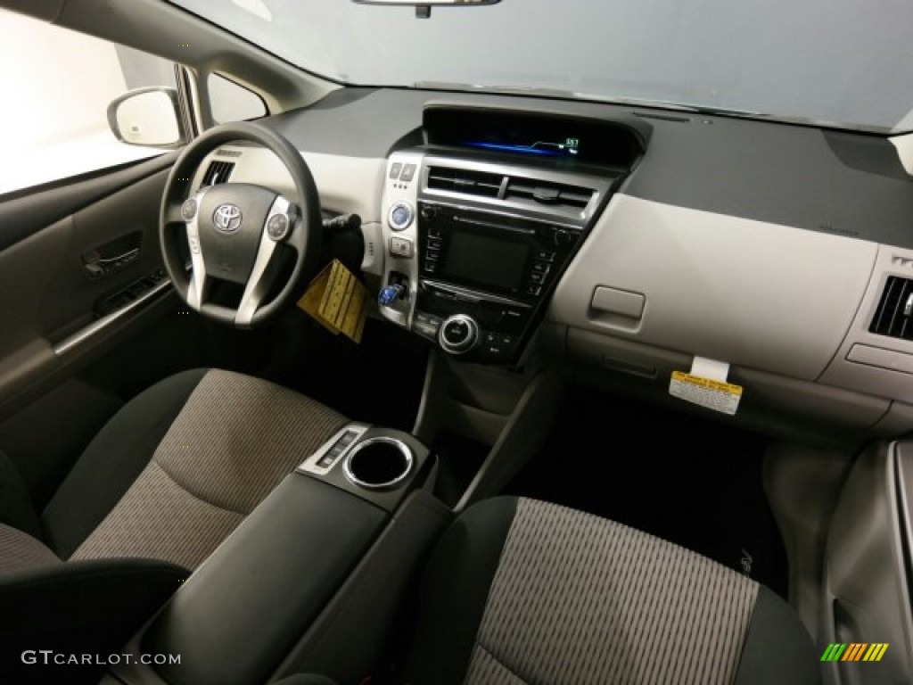 2015 Prius v Two - Sea Glass Pearl / Ash photo #16