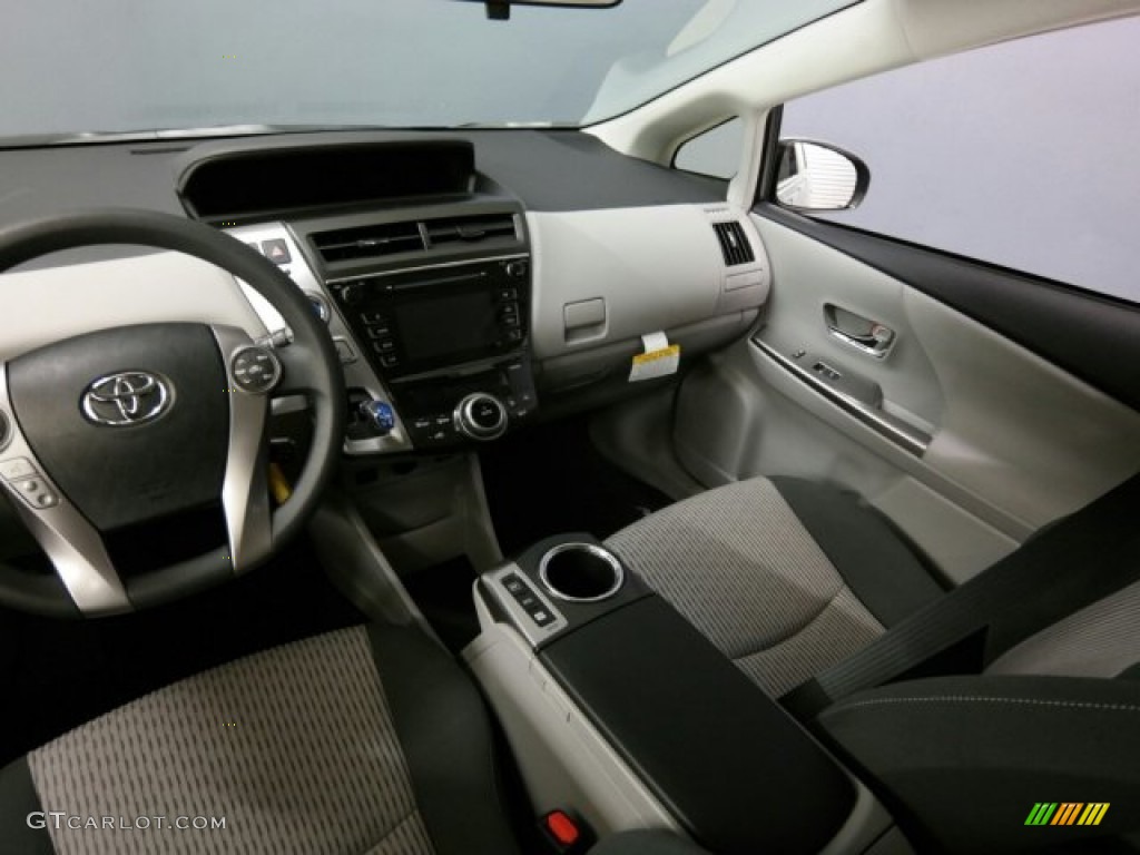 2015 Prius v Two - Sea Glass Pearl / Ash photo #20