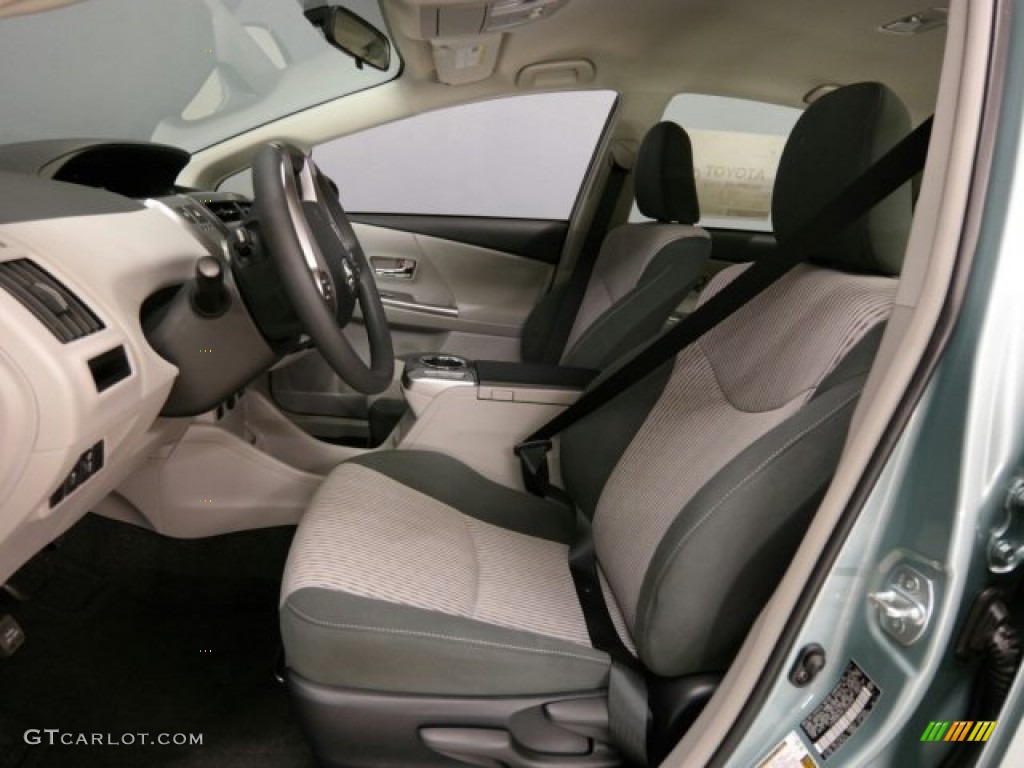 2015 Prius v Two - Sea Glass Pearl / Ash photo #28