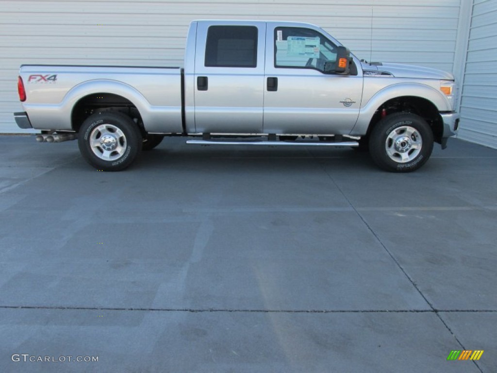 2015 F250 Super Duty XLT Crew Cab 4x4 - Ingot Silver / Steel photo #3