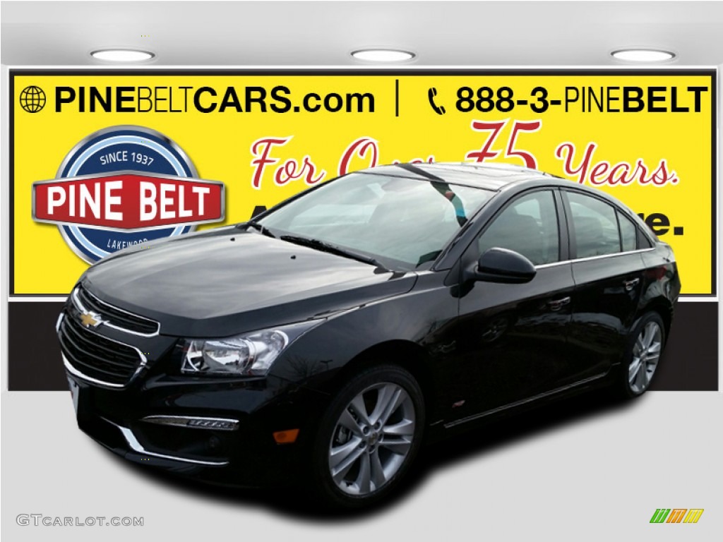 2015 Cruze LTZ - Black Granite Metallic / Jet Black photo #1