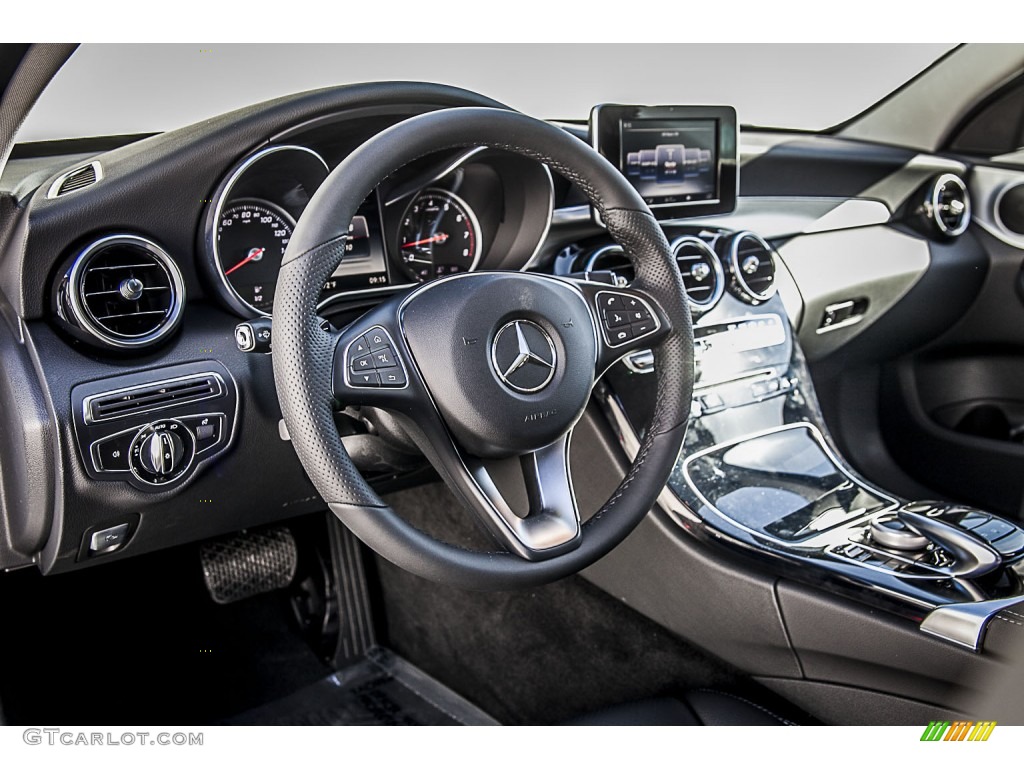 2015 Mercedes-Benz C 300 Black Dashboard Photo #101417743