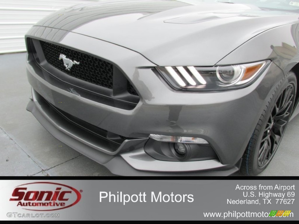 2015 Mustang GT Premium Coupe - Magnetic Metallic / Ebony photo #10
