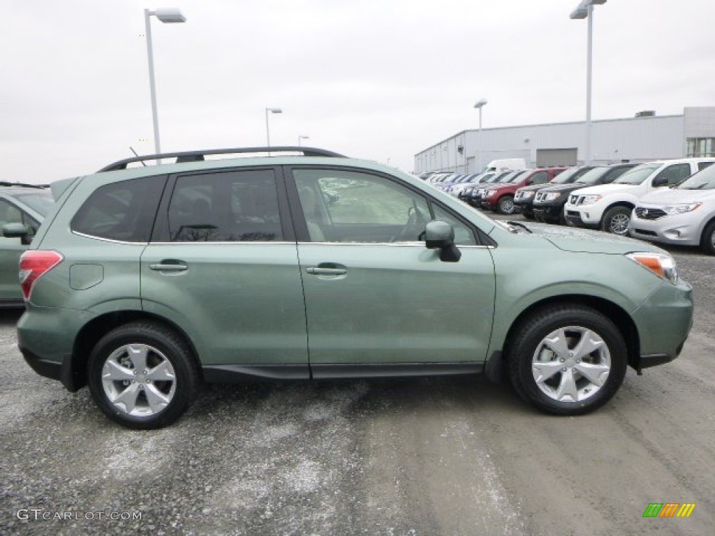 2015 Forester 2.5i Limited - Jasmine Green Metallic / Gray photo #2