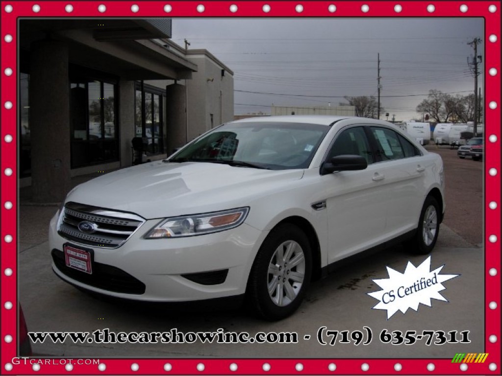 2010 Taurus SE - White Suede Metallic / Light Stone photo #1