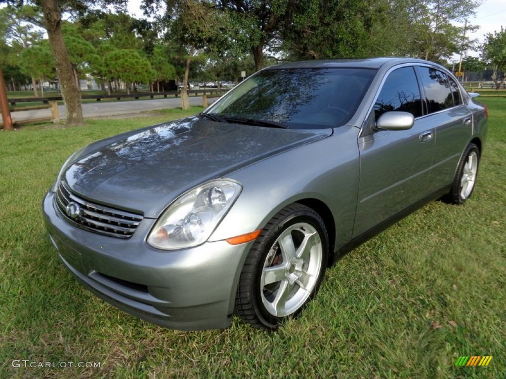 2004 G 35 Sedan - Diamond Graphite Gray Metallic / Graphite photo #1