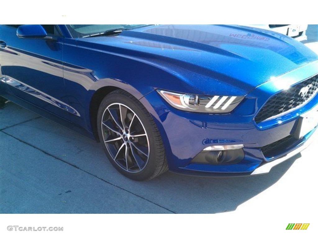2015 Mustang EcoBoost Coupe - Deep Impact Blue Metallic / Ebony photo #2