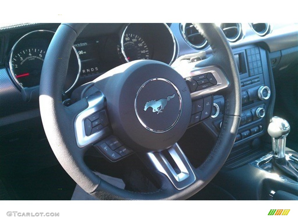 2015 Mustang EcoBoost Coupe - Deep Impact Blue Metallic / Ebony photo #16