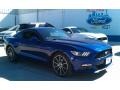 2015 Deep Impact Blue Metallic Ford Mustang EcoBoost Coupe  photo #25