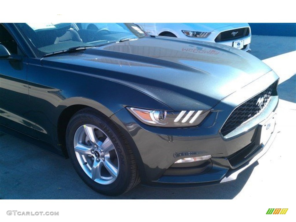 Guard Metallic 2015 Ford Mustang V6 Coupe Exterior Photo #101428762