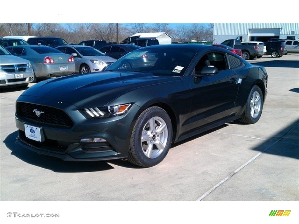 2015 Mustang V6 Coupe - Guard Metallic / Ebony photo #5