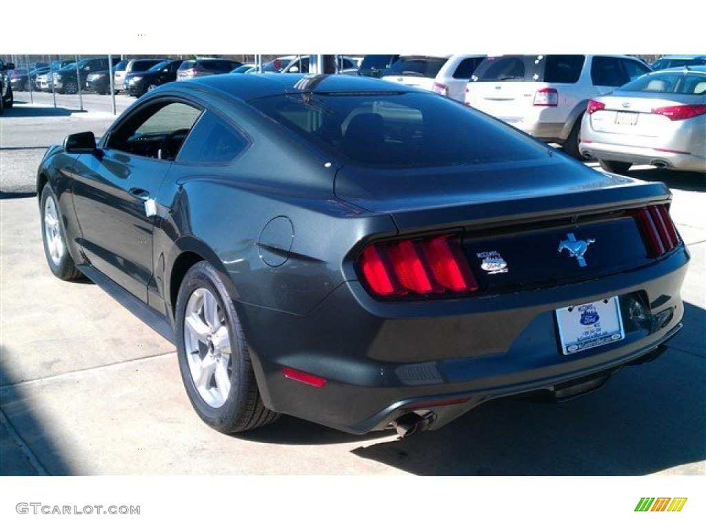 2015 Mustang V6 Coupe - Guard Metallic / Ebony photo #7