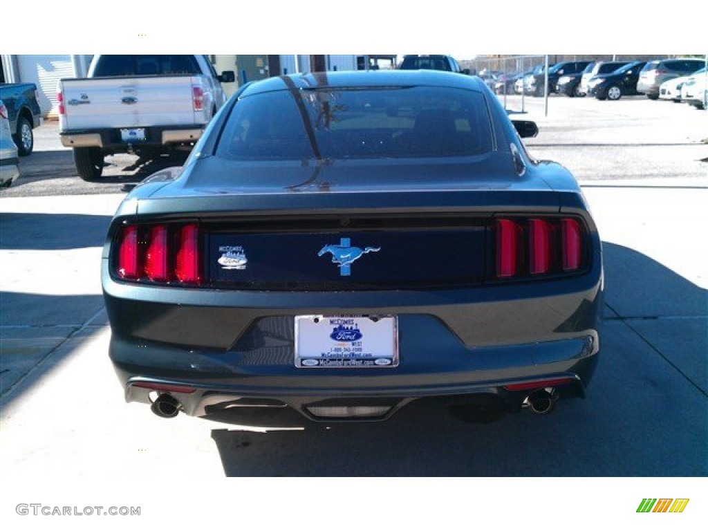 2015 Mustang V6 Coupe - Guard Metallic / Ebony photo #8