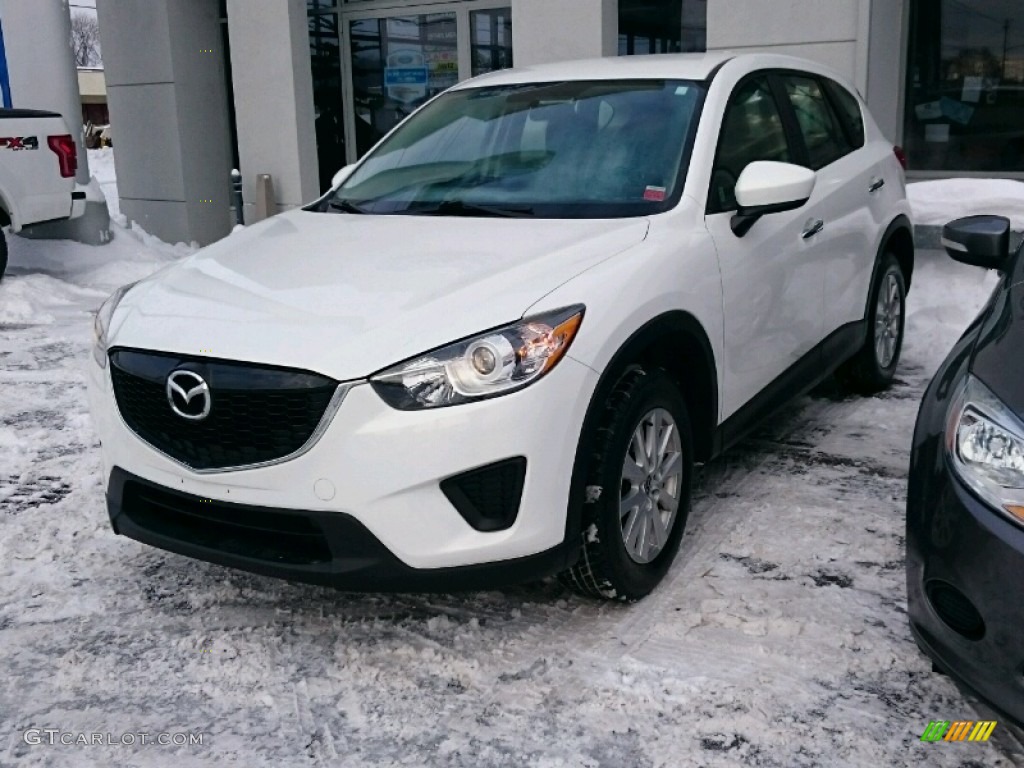 2013 CX-5 Sport - Crystal White Pearl Mica / Black photo #3