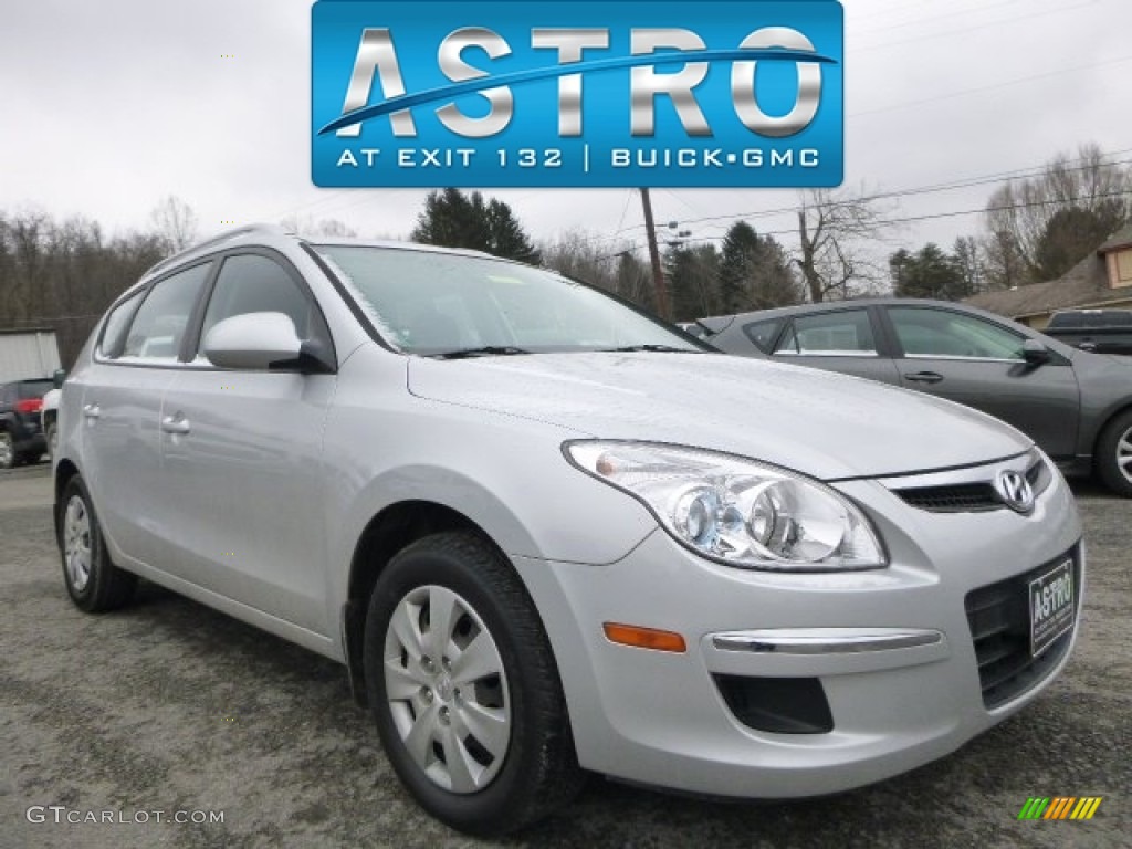 2011 Elantra Touring GLS - Shimmering Silver Metallic / Black photo #1