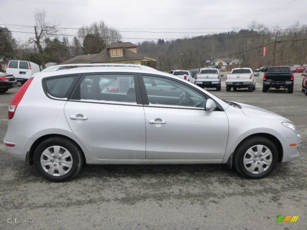 2011 Elantra Touring GLS - Shimmering Silver Metallic / Black photo #2