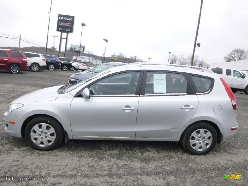 2011 Elantra Touring GLS - Shimmering Silver Metallic / Black photo #5
