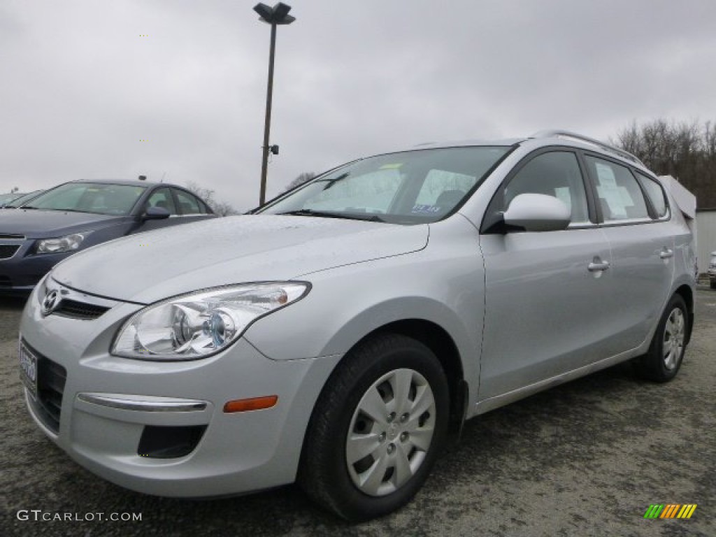 2011 Elantra Touring GLS - Shimmering Silver Metallic / Black photo #6