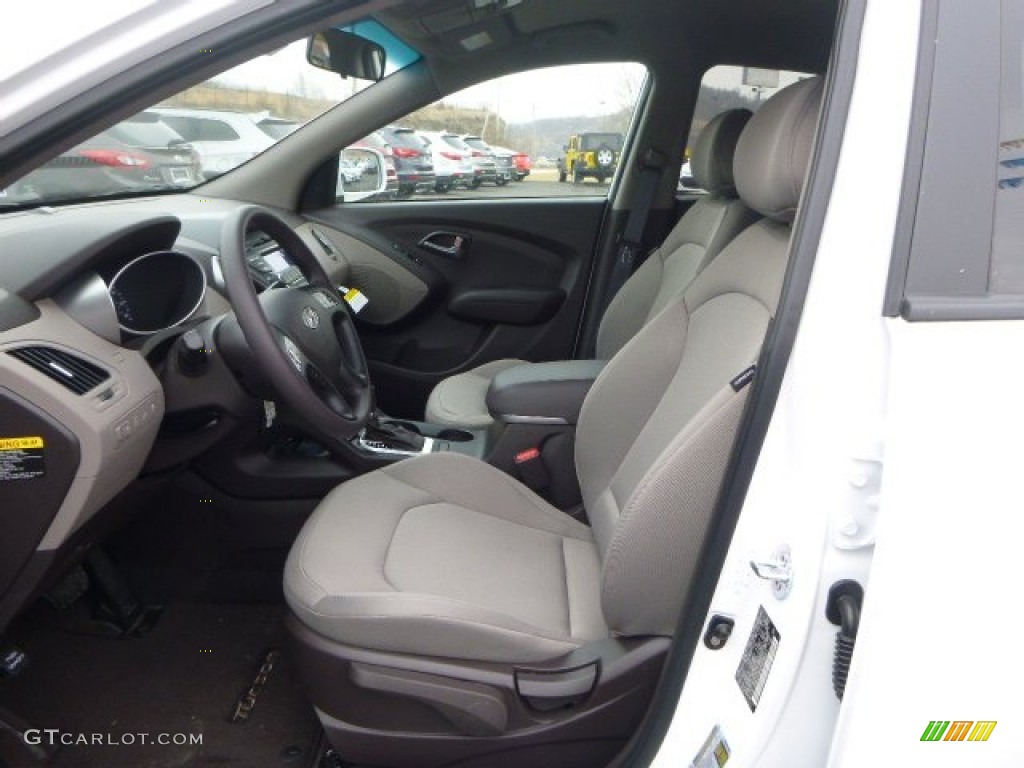 2015 Tucson GLS AWD - Winter White / Beige photo #15