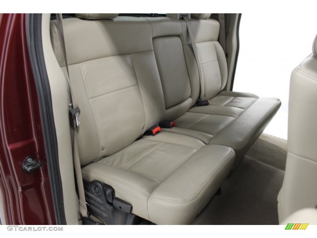 2006 F150 Lariat SuperCrew 4x4 - Dark Toreador Red Metallic / Tan photo #13