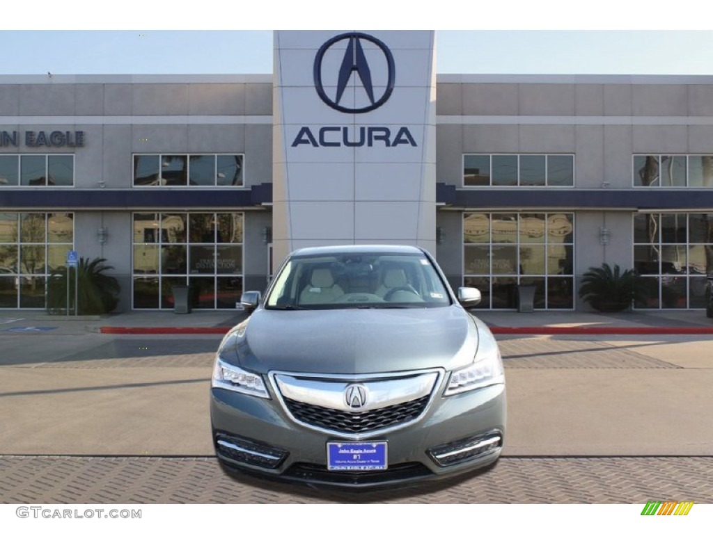 2015 MDX Technology - Forest Mist Metallic / Parchment photo #2