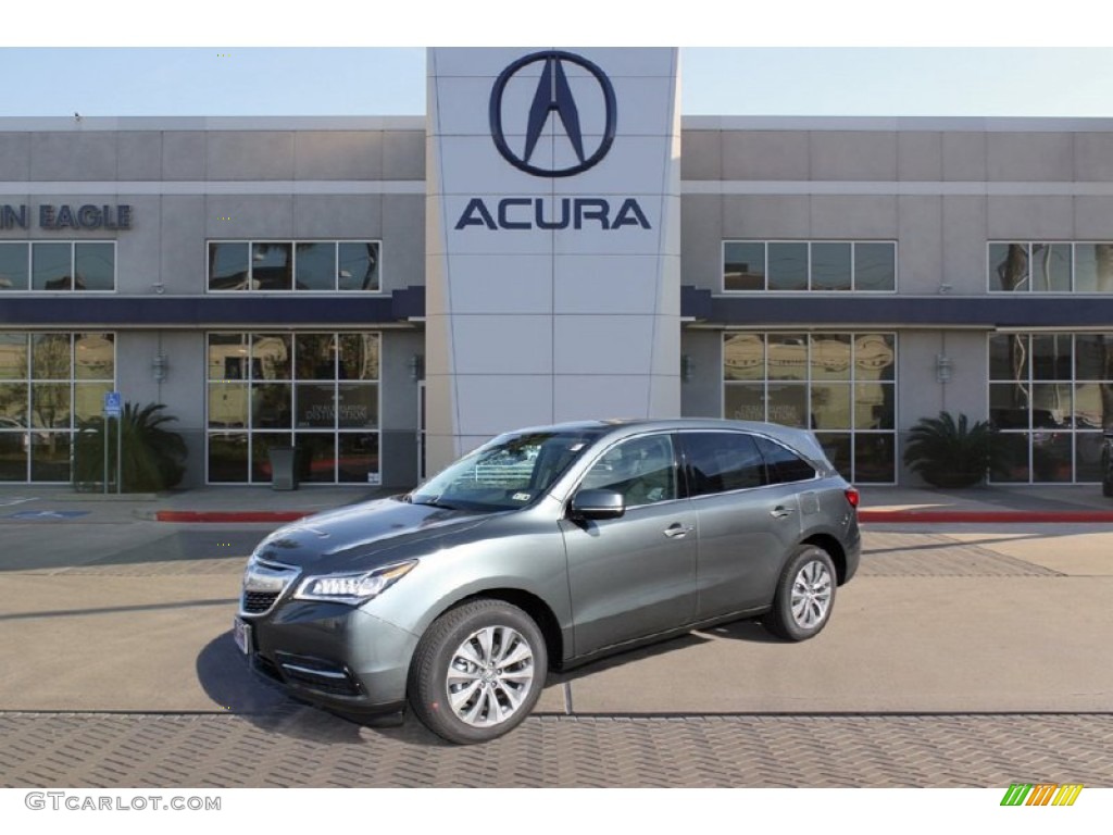 2015 MDX Technology - Forest Mist Metallic / Parchment photo #3