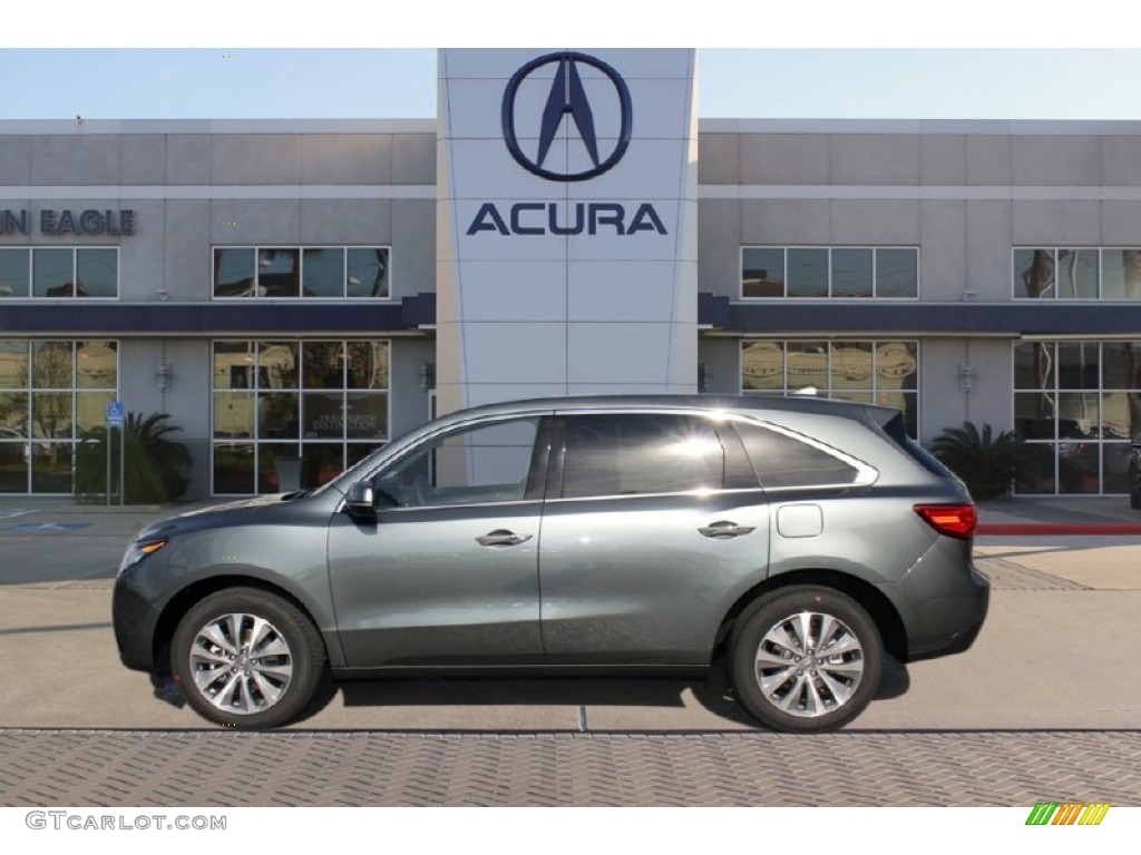 2015 MDX Technology - Forest Mist Metallic / Parchment photo #4