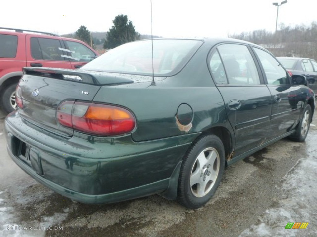 2002 Malibu LS Sedan - Forest Green Metallic / Gray photo #4