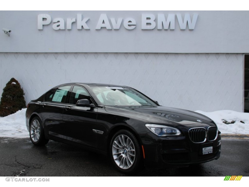 2014 7 Series 750i xDrive Sedan - Black Sapphire Metallic / Black photo #1