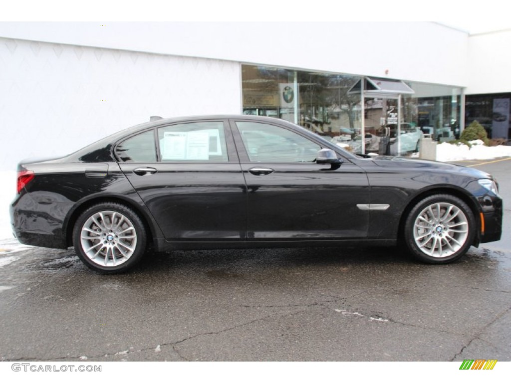 Black Sapphire Metallic 2014 BMW 7 Series 750i xDrive Sedan Exterior Photo #101437021