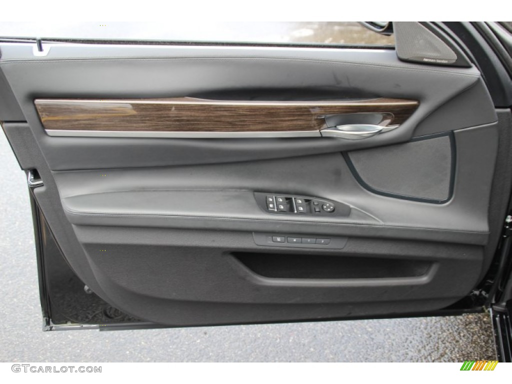 2014 BMW 7 Series 750i xDrive Sedan Black Door Panel Photo #101437111