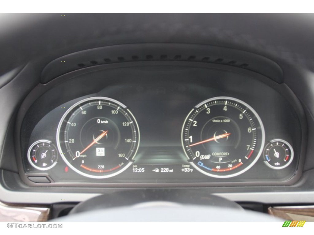 2014 BMW 7 Series 750i xDrive Sedan Gauges Photo #101437312