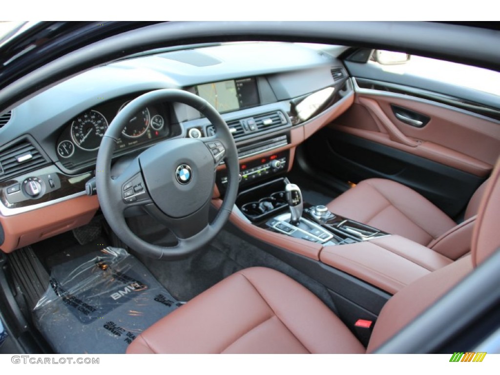 2012 5 Series 535i xDrive Sedan - Imperial Blue Metallic / Cinnamon Brown photo #10