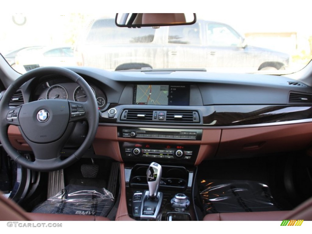 2012 5 Series 535i xDrive Sedan - Imperial Blue Metallic / Cinnamon Brown photo #15