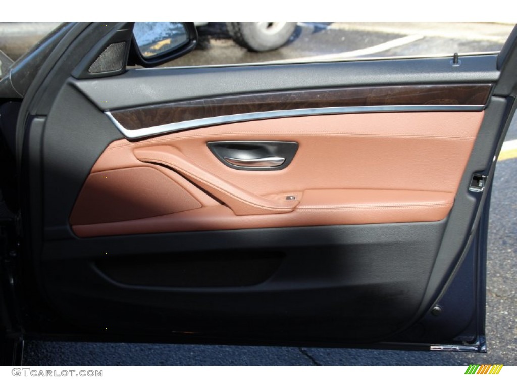 2012 5 Series 535i xDrive Sedan - Imperial Blue Metallic / Cinnamon Brown photo #26