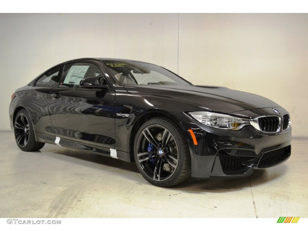 Black Sapphire Metallic 2015 BMW M4 Coupe Exterior Photo #101439424