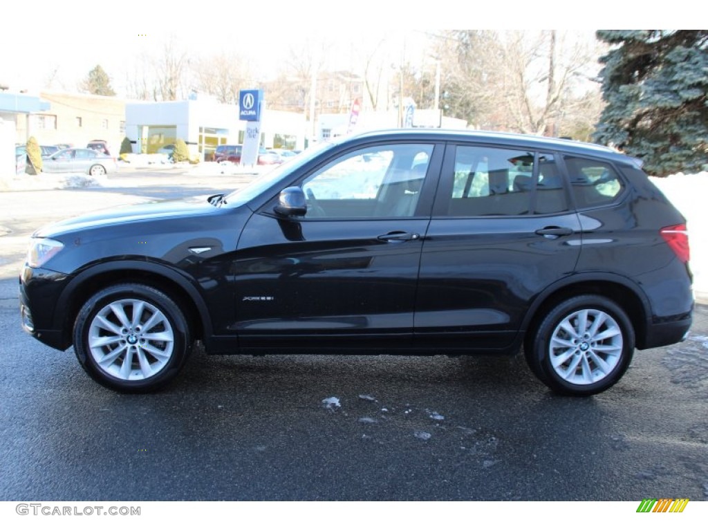 Black Sapphire Metallic 2015 BMW X3 xDrive28i Exterior Photo #101440291