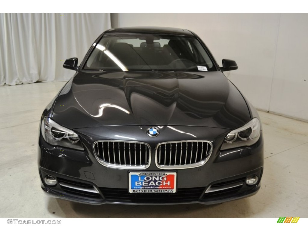 2015 5 Series 528i Sedan - Dark Graphite Metallic / Black photo #4