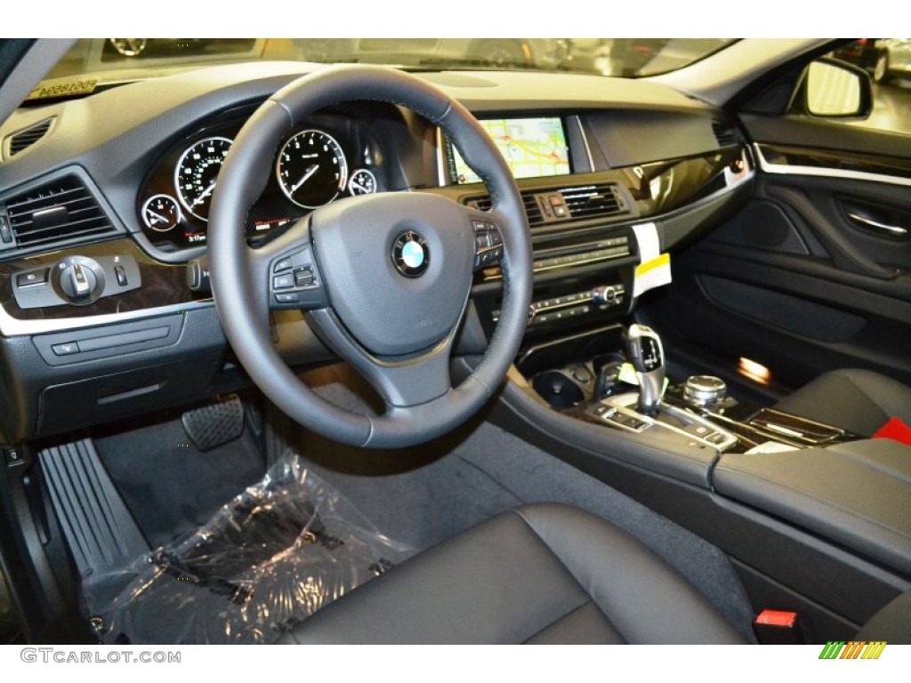 2015 5 Series 528i Sedan - Dark Graphite Metallic / Black photo #6