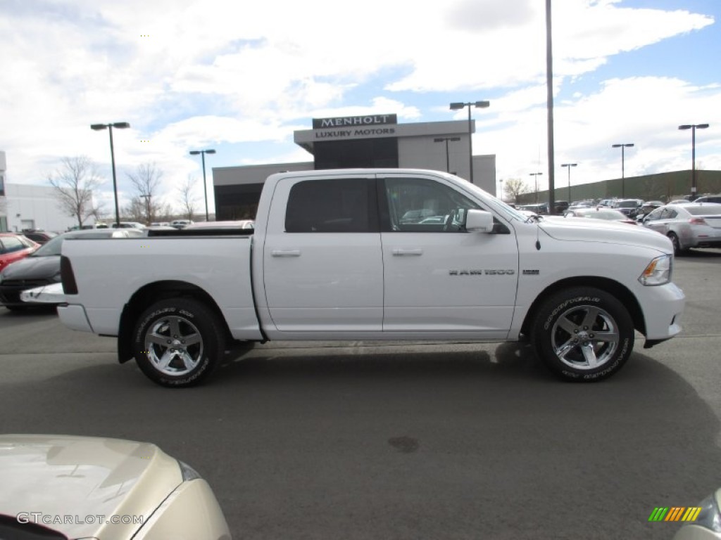 2012 Ram 1500 Sport Crew Cab 4x4 - Bright White / Dark Slate Gray photo #7