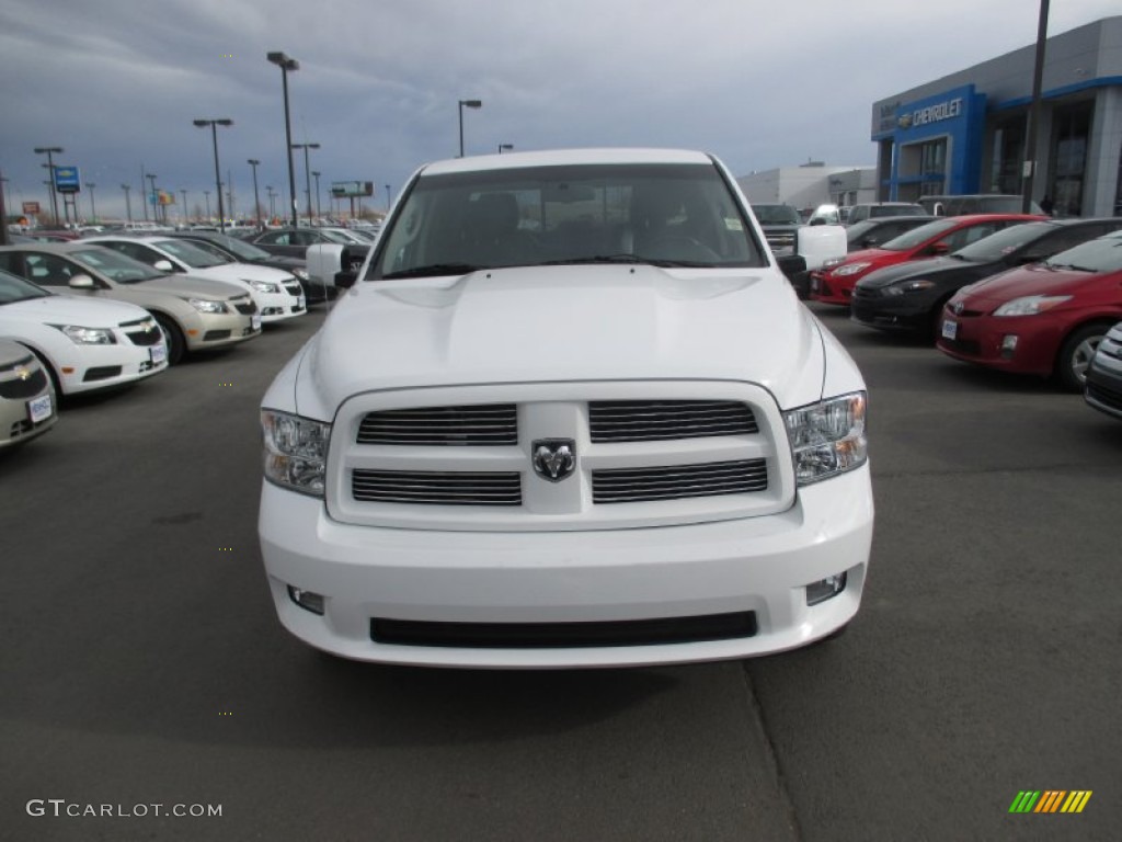 2012 Ram 1500 Sport Crew Cab 4x4 - Bright White / Dark Slate Gray photo #8