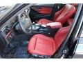 Black/Red Highlight Interior Photo for 2012 BMW 3 Series #101441599
