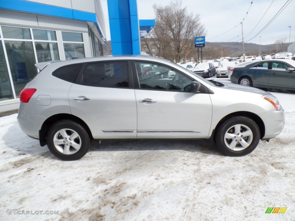 2012 Rogue S AWD - Brilliant Silver / Gray photo #5