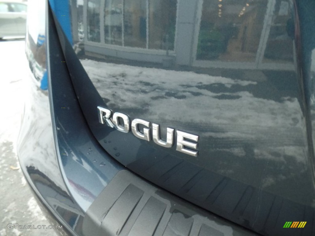 2012 Rogue S AWD - Graphite Blue / Gray photo #10