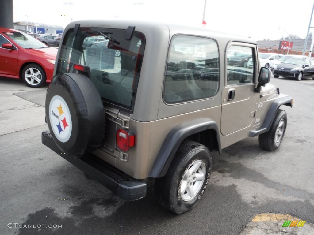 2004 Wrangler X 4x4 - Light Khaki Metallic / Khaki photo #9
