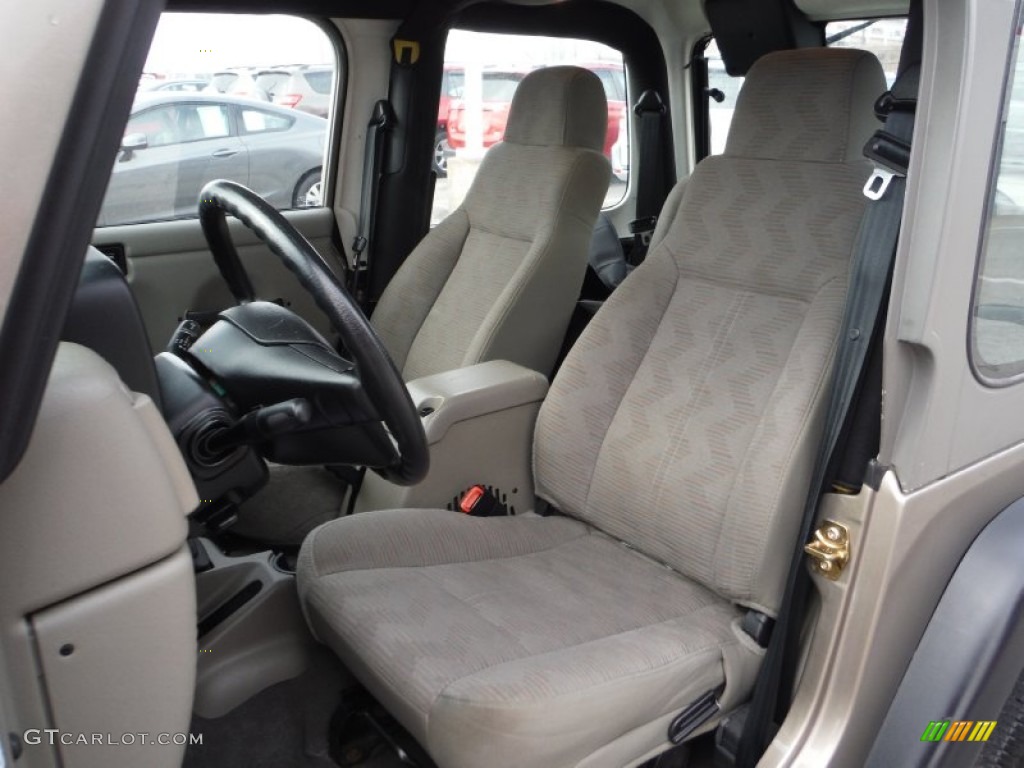 2004 Jeep Wrangler X 4x4 Front Seat Photo #101447054