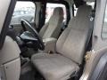 2004 Jeep Wrangler Khaki Interior Front Seat Photo